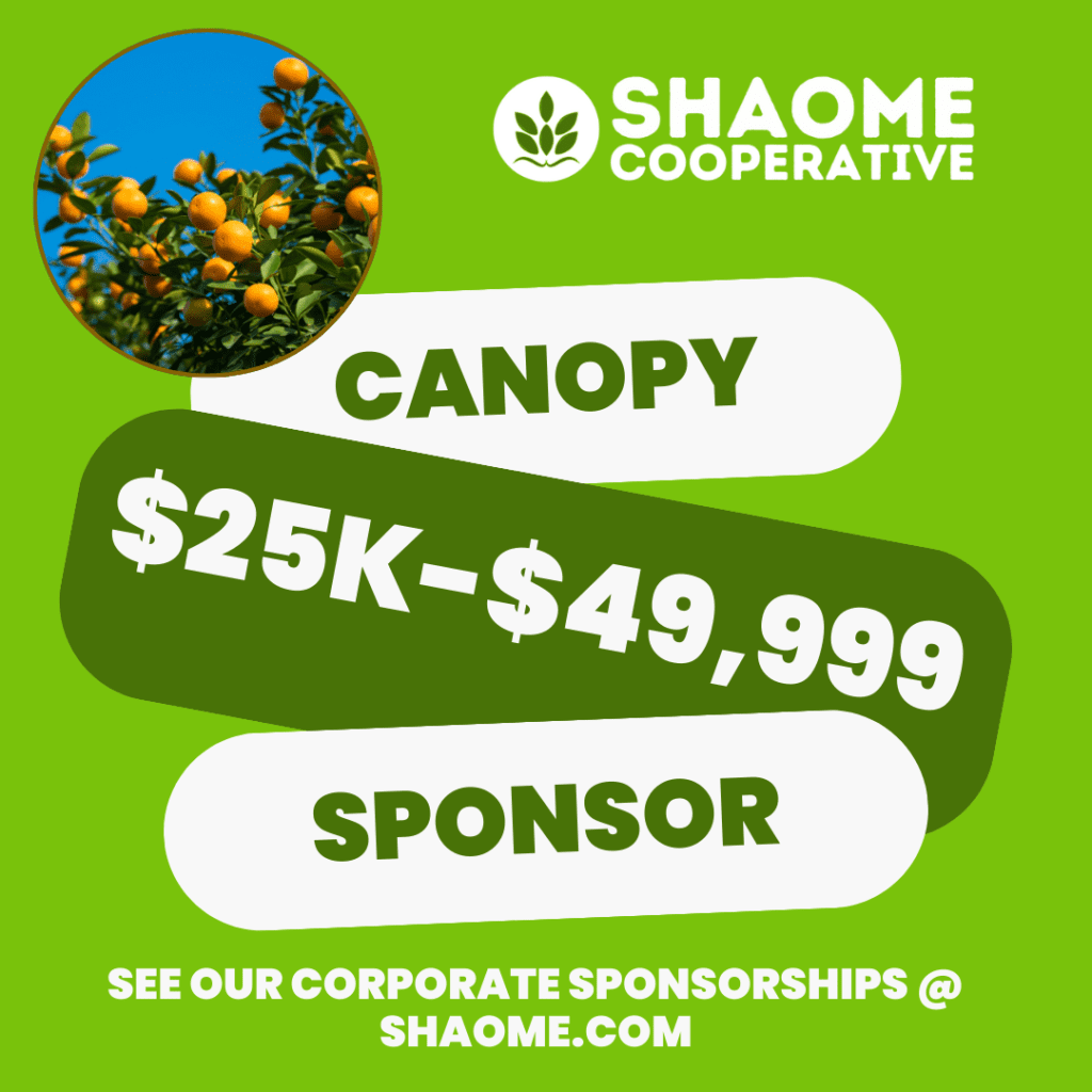 Become a Canopy Corporate Sponsor at Shaome Cooperative