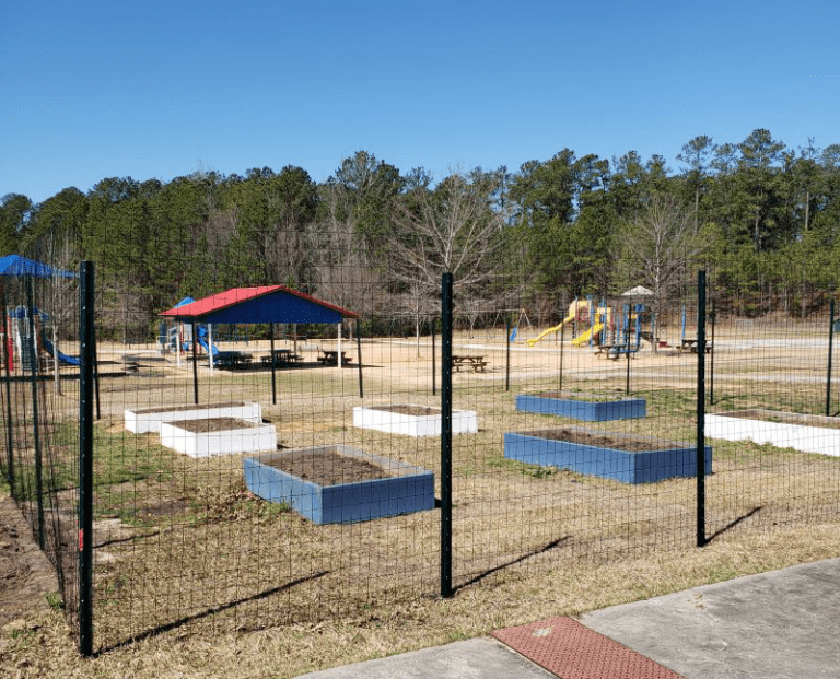 Fencing installation at Heritage Elementary School | Shaome's GROW Program